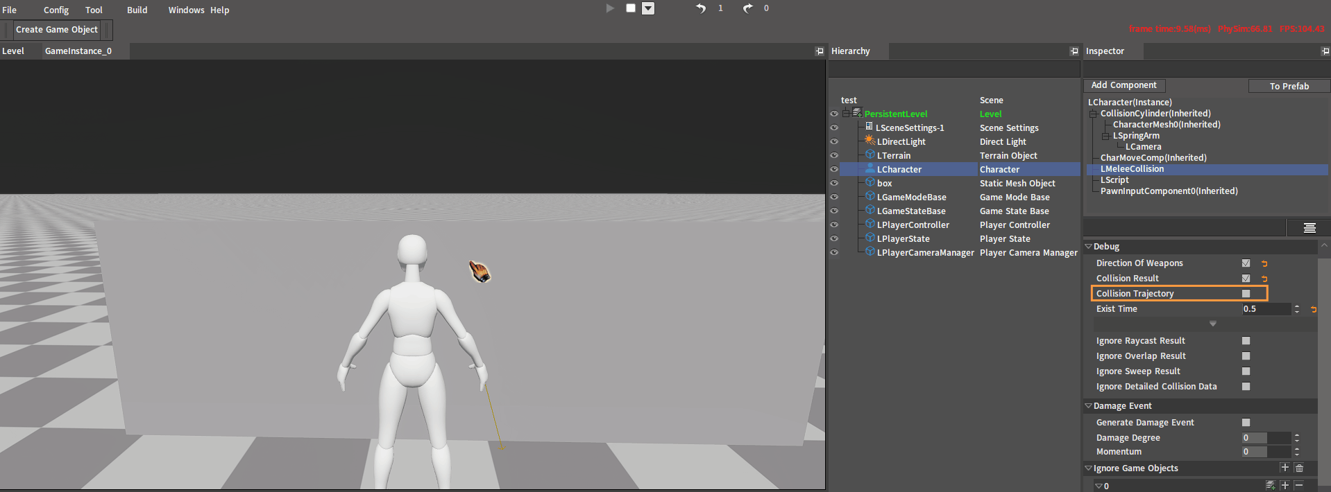 EnableCollisionTrajectory